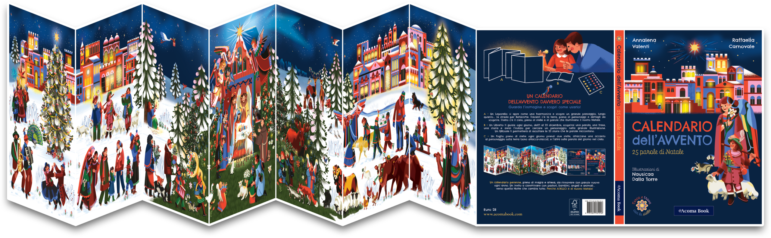 Calendario dell'avvento. Leporello by Acoma Book - Annalena Valenti, Raffaella Carnovale, Nausicaa Dalla Torre