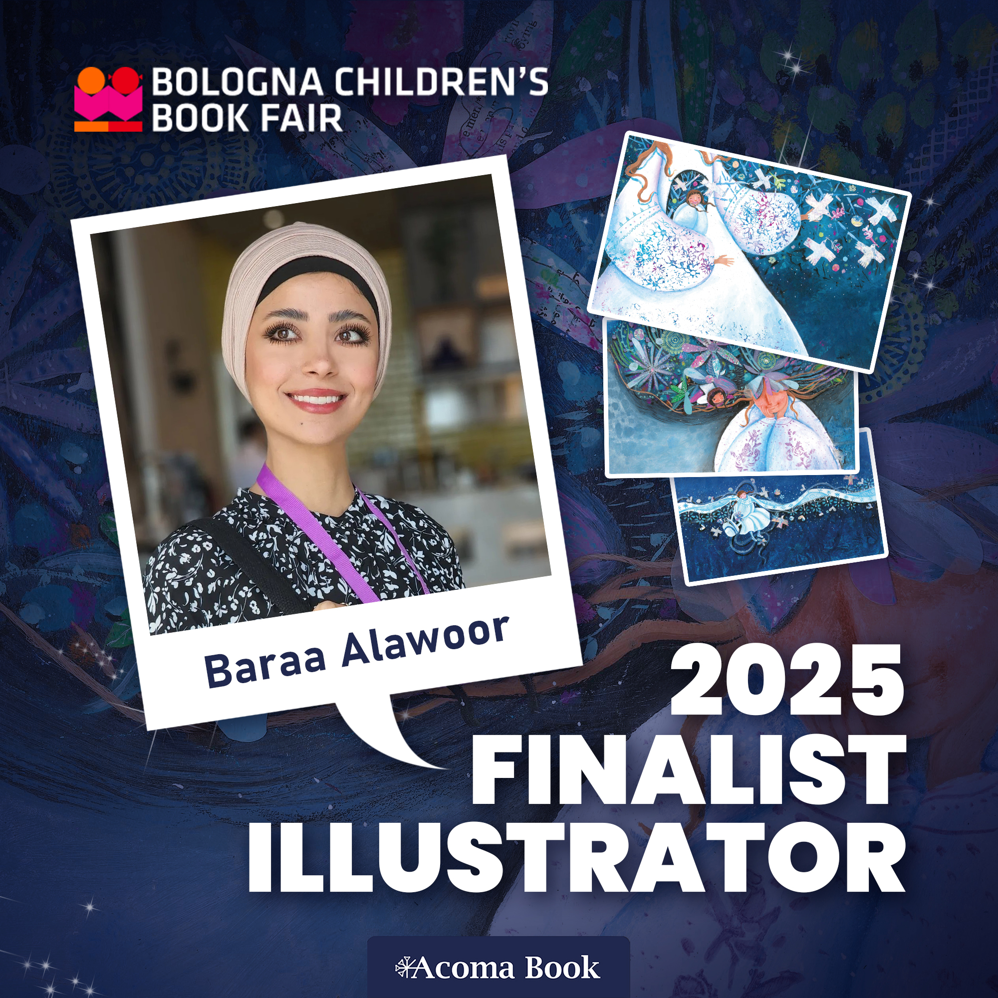 Baraa Awook finalista al concorso di illustratori della Fiera del Libro per Ragazzi di Bologna 2025